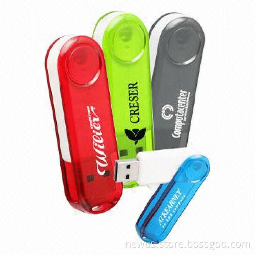 Promotional swivel USB flash drive, 512MB to 64GB, OEM and ODM welcomed
